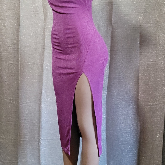 Sexy midi Dress with split new size S strech material. MEMORIAL DAY SALE🎈 - Picture 9 of 11